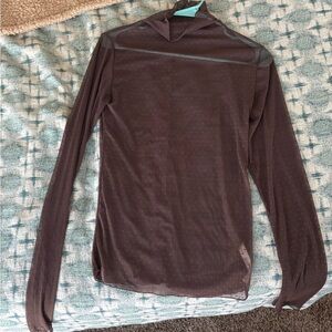 Free people on the dot layering mesh turtleneck / Large